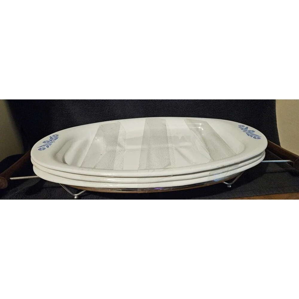 4 PC. CORNING WARE CORNFLOWER 16.5